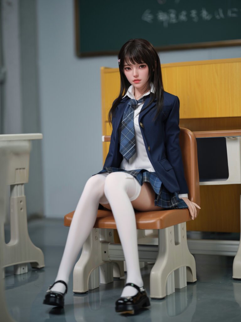 HSDoll 142cm C-cup M2 Head Full Silicone JK Student Cosplay Sex doll